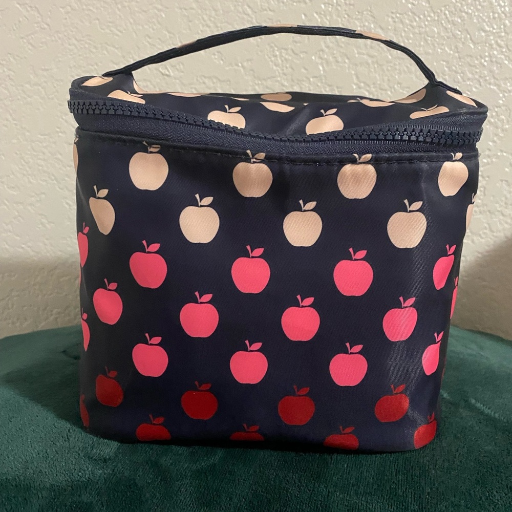 Kate Spade Navy and Pink Apple Lunch Bag - Picture 2 of 4